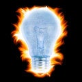 Free Light In An Ice, An Ice On Fire Stock Image - 5546851
