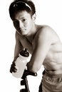 Free Muscular Asian Athlete Royalty Free Stock Photos - 5555628