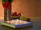 Free Romantic Table With Mosaic Candle Holder Royalty Free Stock Photos - 5552178