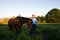 Free Male Farmer And Horse - Horizontal Stock Photo - 5560290