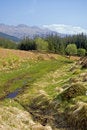 Free Scottish Countryside And Distant Mountains Stock Image - 5574031