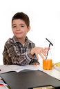 Free Boy Doing Homework Royalty Free Stock Photos - 5588628