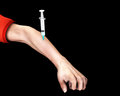 Free Drug Addict With Needle In Arm 3 Stock Photo - 5607150