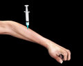 Free Drug Addict With Needle In Arm 5 Royalty Free Stock Photo - 5607155