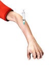Free Drug Addict With Needle In Arm 6 Stock Photo - 5607160