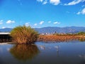 Free The Lake On The Blue Sky Royalty Free Stock Image - 5609136