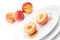 Free Peaches With Syrup On White Plate Royalty Free Stock Images - 5606909