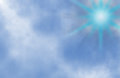 Free Blue Sky With Flare Royalty Free Stock Image - 5615766