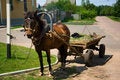Free Horse-drawn Vehicle In Rural Area Stock Photography - 5617192