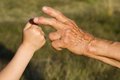 Free Hands Of Grandmother And Grandchild Royalty Free Stock Image - 5621296