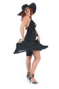 Free Young Woman In Black Dress Royalty Free Stock Photos - 5633198