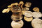 Free Columns Of The Metallic Coins Royalty Free Stock Photos - 5635258