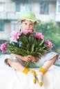 Free Girl On Windowsill Royalty Free Stock Photography - 5659507