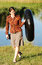 Free The Girl Wit A Tube Royalty Free Stock Images - 5657169