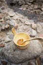 Free Wooden Vat With Wooden Spoon Royalty Free Stock Photography - 5670837