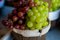 Free Juicy Clusters Of Red And Green Grapes Stock Photos - 5677913