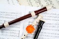 Free Flutes Between Dots Stock Photography - 5686042
