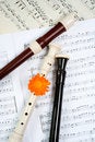 Free Flutes Between Dots Stock Photography - 5686152