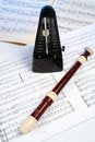 Free Flute Between Dots Royalty Free Stock Images - 5686189