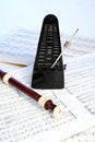 Free Flute Between Dots Royalty Free Stock Image - 5686306