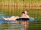 Free Two Friends In One Tube Royalty Free Stock Photo - 5710325