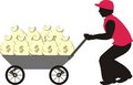 Free Sacs With Dollars. Delivery Of Fee Stock Photo - 5727110