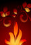 Free Abstract Floral Flame Background Stock Photos - 5725143