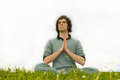 Free A Man Sitting In The Lotus Posture Stock Photos - 5739303