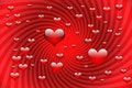 Free Red Shiny Hearts Background Stock Photo - 5745270