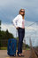 Free Tired Lady With Suitcase Stock Photos - 5768783
