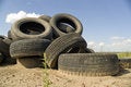 Free Heap Of The Old Worn Out Automobile Tyre Covers. Stock Images - 5771374
