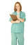 Free Nurse Write Something On The Clip Board Stock Image - 5776981