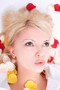 Free Lady With Petals Royalty Free Stock Image - 5790306