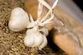 Free Garlic On Wood Isloated Royalty Free Stock Images - 5795419