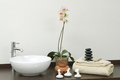 Free Healt Care Elements With Stones And Towels Royalty Free Stock Photography - 5833887