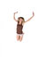 Free Jumping For Joy Teenage Girl Stock Photo - 5834980