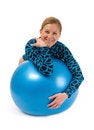 Free Girl Behind Gym Ball Royalty Free Stock Photos - 5859988