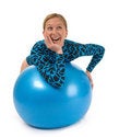 Free Girl Behind Gym Ball Stock Image - 5860001