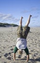 Free Beach Handstand Stock Image - 5872911