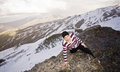 Free Young Model Posing At High Altitude Stock Image - 5883171