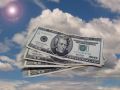 Free Dollar Flying In The Sky Stock Images - 592394