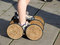 Free Old Wooden Rollers Royalty Free Stock Photo - 5916005