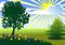 Free Summer Landscape With Tree Stock Photos - 5916983