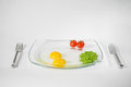 Free Yolk, Cherry Tomato And Green Peas Stock Image - 5927181