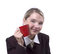 Free Portrait Of The Business Woman With A Cup Royalty Free Stock Images - 5924059
