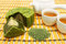 Free Greentea Mooncake With Teacup And Teapot Stock Photo - 5924420