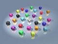 Free Group Of Dices All In Winning Combination Royalty Free Stock Photo - 5939535