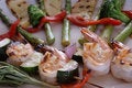 Free Shrimp Shish Kebab Royalty Free Stock Photography - 5944467