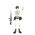 Free Peace Skeleton 2 Royalty Free Stock Photography - 5949767