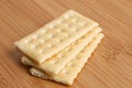 Free Stack Of Three Salty Crackers Royalty Free Stock Images - 5990869